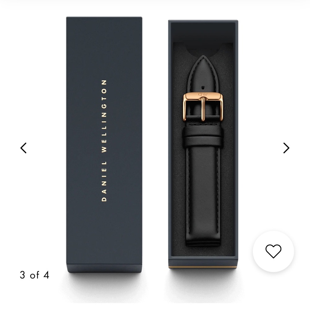Daniel Wellington Replacement Leather Watch Strap Black